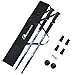 MOON LENCE Adjustable Trekking Poles Lightweight Telescopic Walking Sticks Ultralight Collapsible Climbing Hiking Poles for Mountaining Backpacking 2-pc/Pack