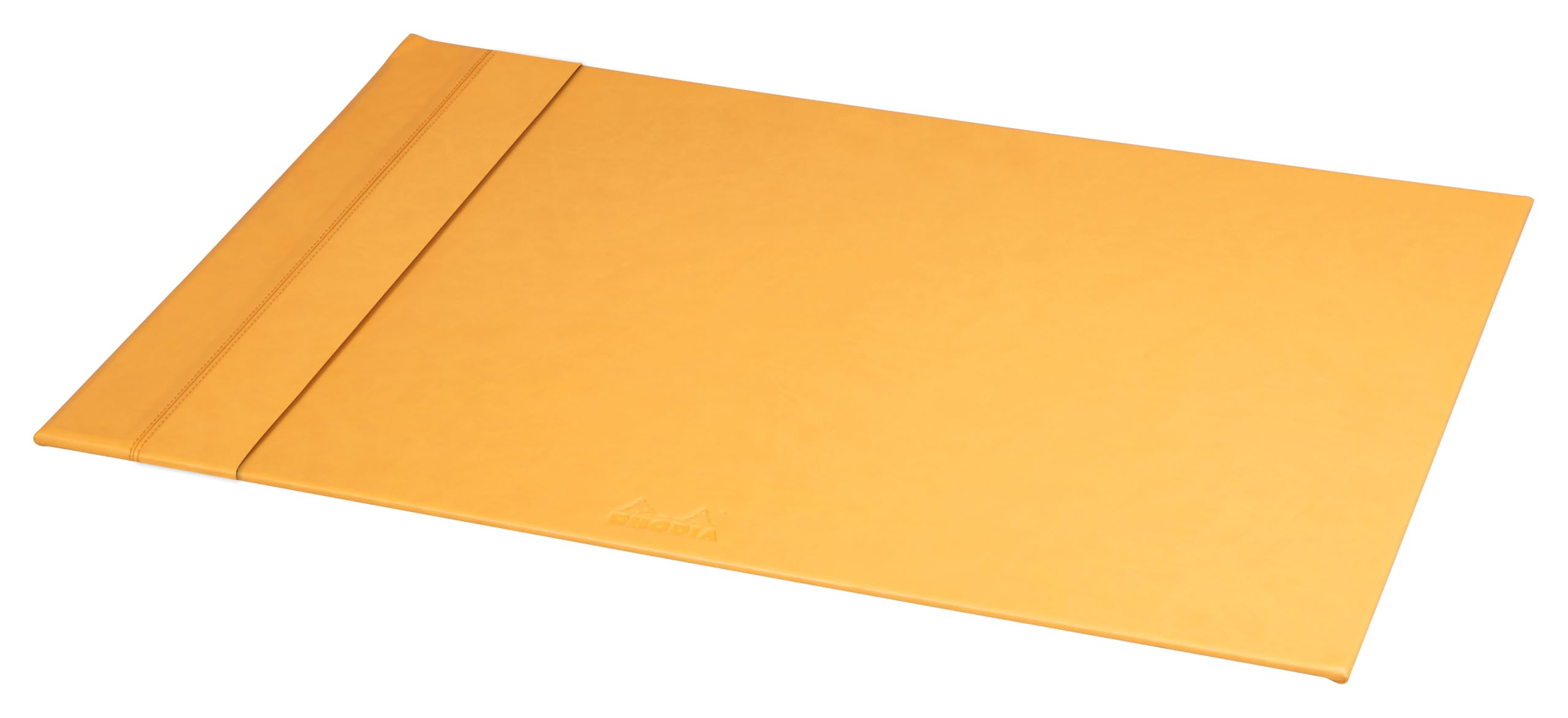 RHODIA 118800C - Orange Rigid Desk Pad - 60x40 cm - Orange Saddle Stitching - Faux Leather Exterior - Home Office Collection Rhodiarama - Office Organization & Design Storage — image 1