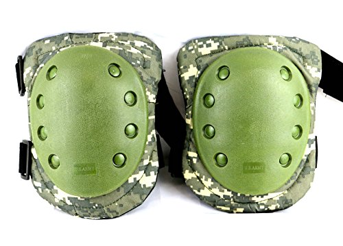 Digital Camo Tactical Elite Knee Pad Impact Resistant One Size Fits Most by Golden Eye Tactical