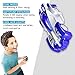 Remote Control Car USB Rechargeable RC Wall Climbing Car with LED Light Mini Control Dual Mode 360° Rotating Stunt Car Gravity Defying Toys for Kids Boy Girl Christmas Birthday Gift Blue