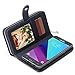 TabPow Galaxy J3 Emerge Case,Weave Zipper Cash Slot, Card Slots, Button, Leather Wallet Case Cover with Detachable Case Samsung Galaxy J3 Prime/Galaxy J3 Emerge/Amp Prime 2 - Weave Black