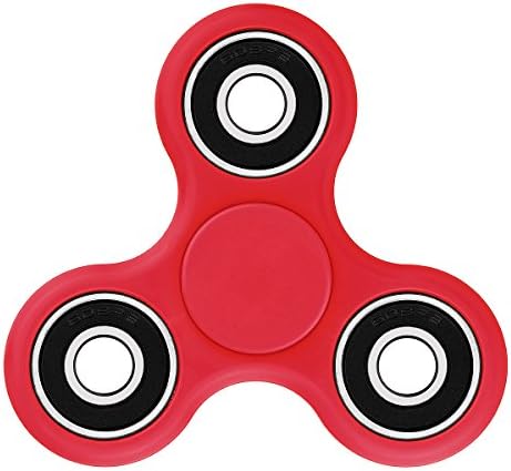 Fidget Spinner,LAMNUR EDC Hand Spinner Tri-Spinner Fidget Toy Stress Reducer Time Killer Perfect to Reduce ADD, ADHD, Anxiety, and Autism for Adult Children Kid Helps Focus (RED)