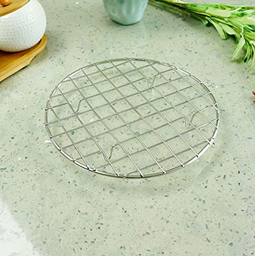 B&S FEEL Multi-Purpose Stainless Steel Round Baking and Cooling Rack, 8.25-Inches - Thumbnail 3