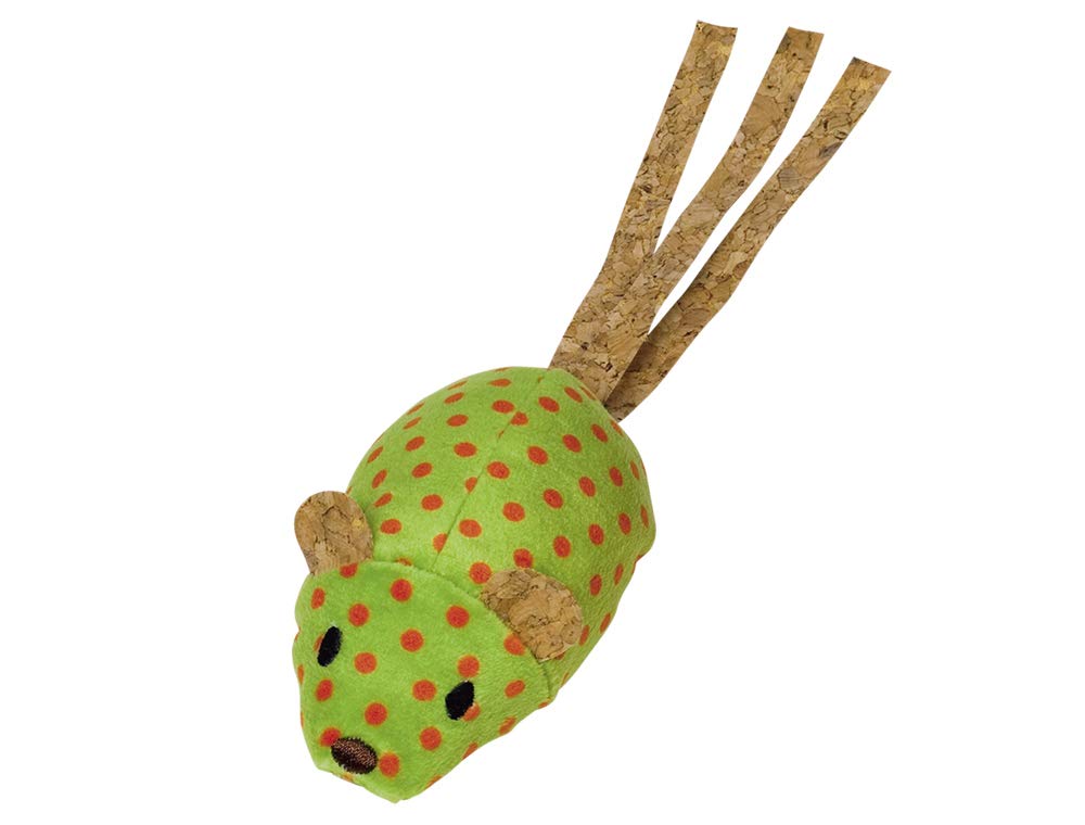 Nobby Plush Mouse with Catnip Green 20 cm