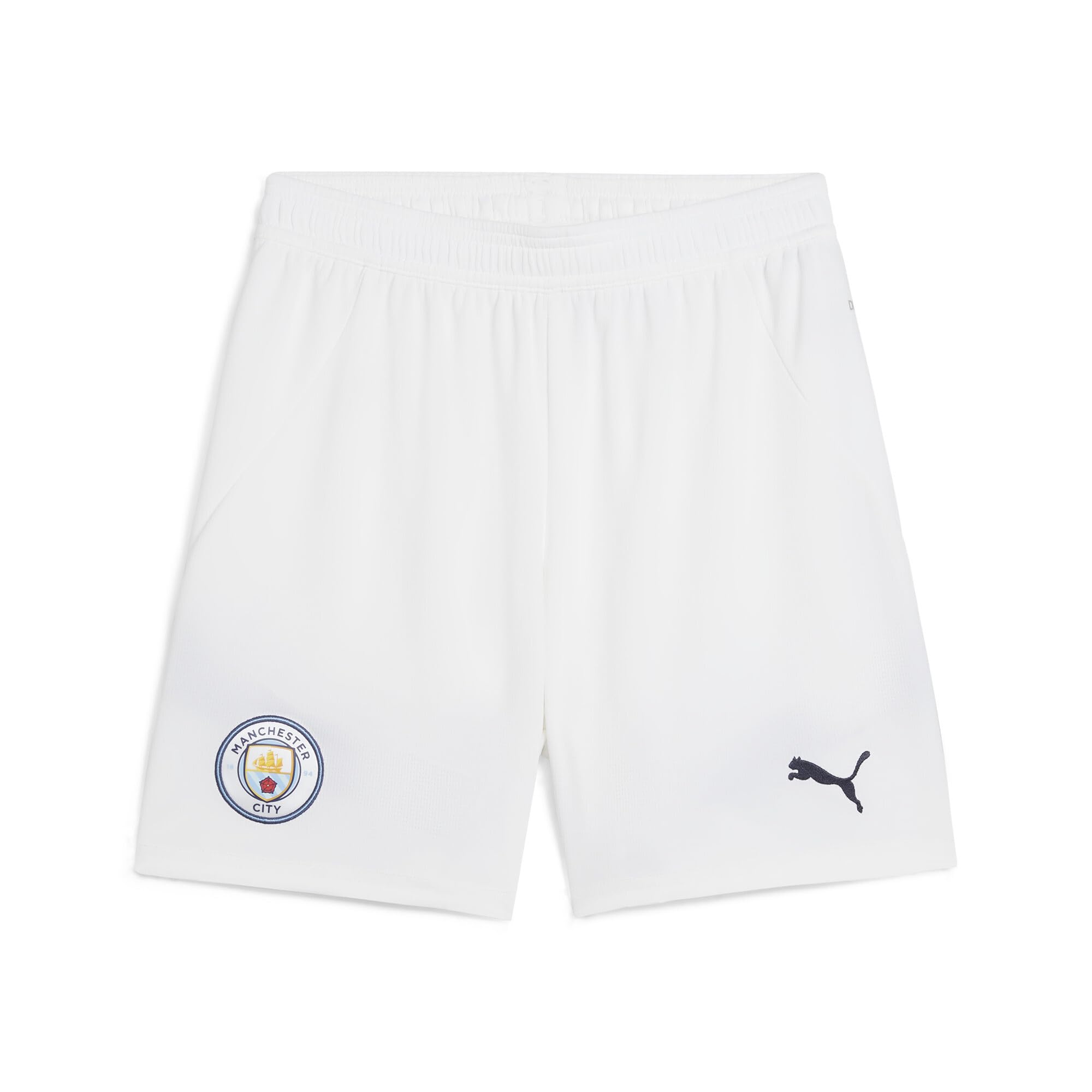 PUMA Kids' Manchester City Football Shorts 2024/25 - White - Size: 11/12 Years