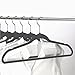 Yaheetech Heavy Duty Clothes Hangers 360° Swivel Hook 100 Pack Non Slip Velvet Hangers, Gray