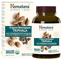 Himalaya Organic Triphala for Constipation and Irregularity, 60 Caplets, USDA Certified Organic, Non-GMO, Gluten Free Supplem