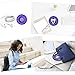 MAIRUI Wired Earbud Case Earphone Headphone Cord Organizer Earbuds Wrap Soft Silicone Magnetic Holder Storage Tangle Free Cable Winder(Purple)