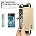 Vofolen Case for iPhone 6 Plus Case iPhone 6S Plus Case Wallet Impact Resistant Anti-Scratch Protective Shell Shockproof Rubber Bumper Cover Card Slot Holder Case for iPhone 6 Plus 6S Plus (Gold)