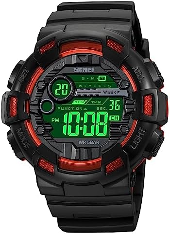 Mens Digital LED Sports Watch Military Multifunction Dual  display picture 1
