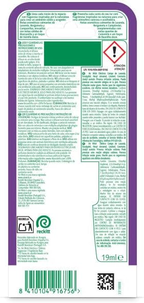 Ambientador Eléctrico - Aparato difusor inteligente con tecnología Anti-Fading + 3 Recambios con aroma a Lavanda, infusionado con 2 veces más aceites esenciales