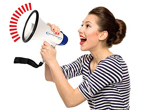 image for Technical Pro Megaphone MPH15 Speaker PA with Up to 500 Yard Range for