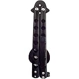 The Original BOTTLEFLY KNIFE Butterfly Knife Bottle Opener (Black)