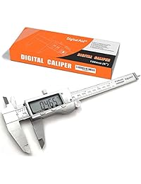 Medidor de calibre digital de acero inoxidable para medidas interiores, exteriores, de profundidad y paso. Calibre digital Vernier.