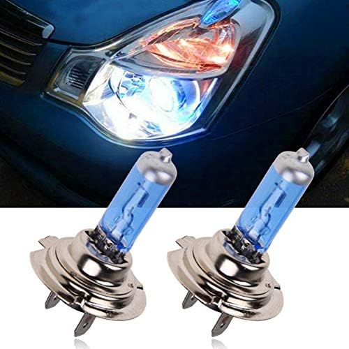 2 Pcs H7 6000K Xenon Gas Halogen Headlight White Light Lamp Bulbs 55W 12V Auto Car Front Lamps