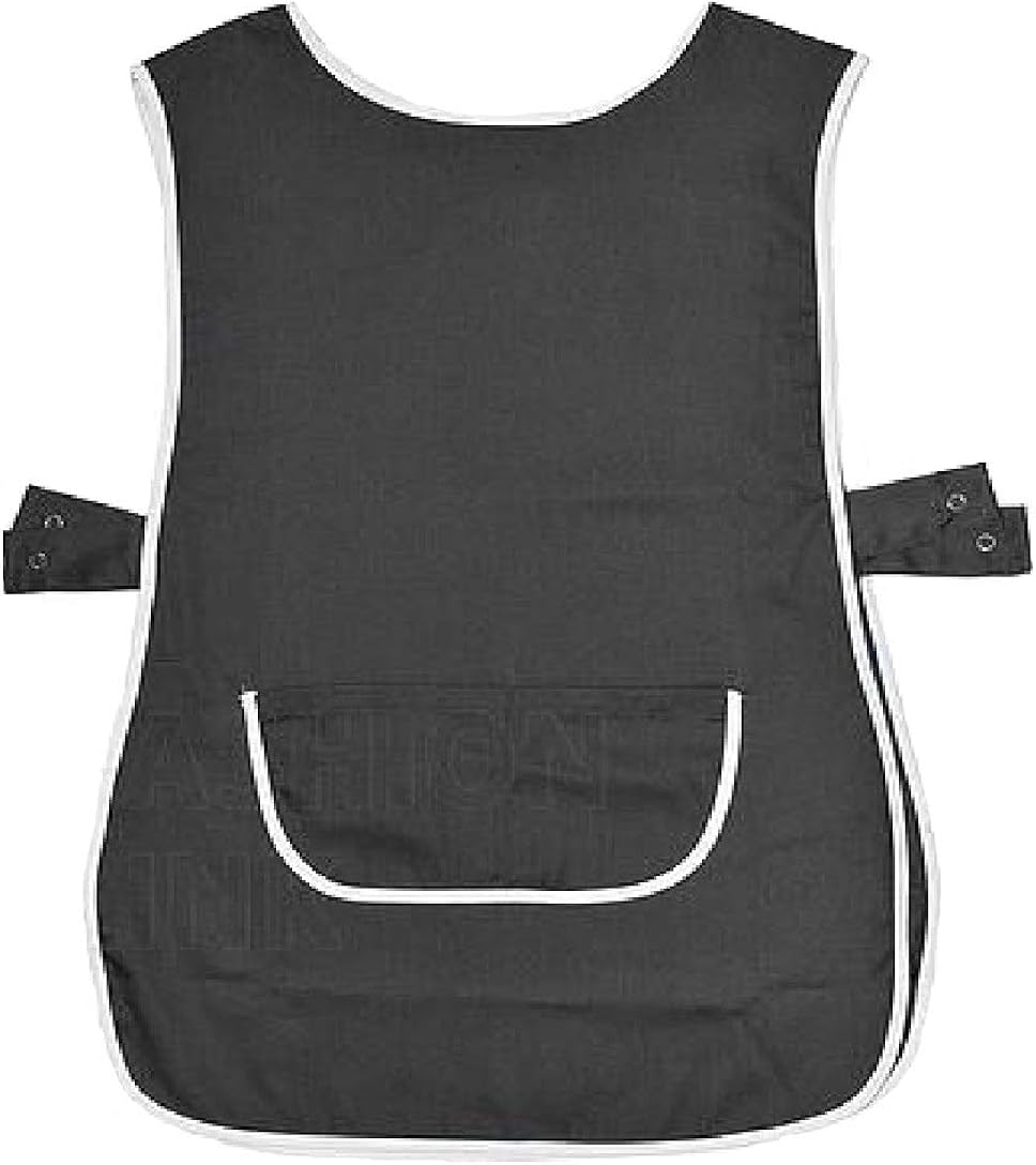 Unisex Mens Womens Tabard Apron with Pockets Work Wear Tabbard Overall