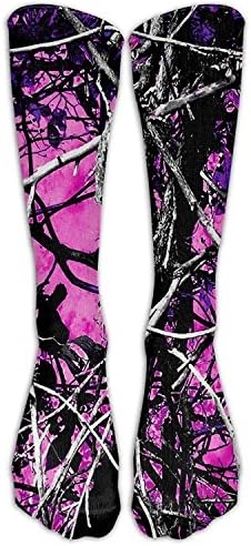 Style Unisex Socks Casual Knee High Stockings Muddy Girl Country Camo Cotton Socks 19.68 Inches