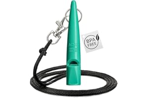 ACME 211.5 Professional Dog Training Whistle with Lanyard. BPA-Free Plastic. 90 dBA. Standardized 5400Hz Frequency for Larger Breeds. Weatherproof. Made in The UK (Emerald Green)