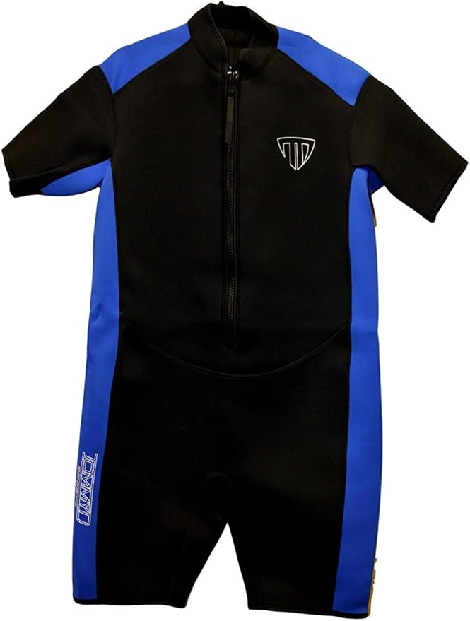 TommyD Sports Men's Shorty Wetsuit Front Zip 2300 Clothing