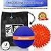 Epitomie Fitness Zen Energy Pro Massage Balls - Large Ball for Massage & Large Spiky Reflexology Ball Makes Perfect Roller Ball Massager Set for Self Massages & Myofascial Release - Navy & Orange