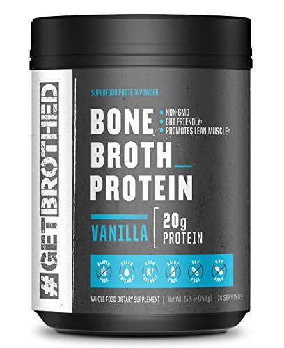 Original Bone Broth Protein Powder (30 Full Servings) | Vanilla | Paleo Protein, Keto & Low Carb Friendly Supplement for Gut & Joint Support | Non GMO, Gluten Free, Soy Free & Dairy Free