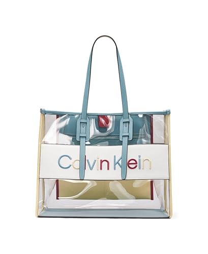 Calvin Klein Modern Essential Extra Large Tote, Clear/Multi, One Size - Amazon deal for $114.70