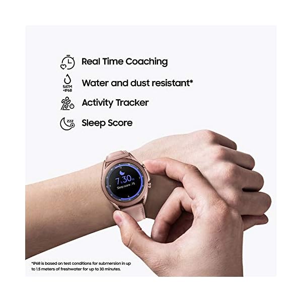 Samsung-Galaxy-Watch3-Stainless-Steel-41-mm-Bluetooth-Smart-Watch-Mystic-Bronze-UK-Version Samsung Galaxy Watch3 Stainless Steel 41 mm Bluetooth Smart Watch Mystic Bronze (UK Version)