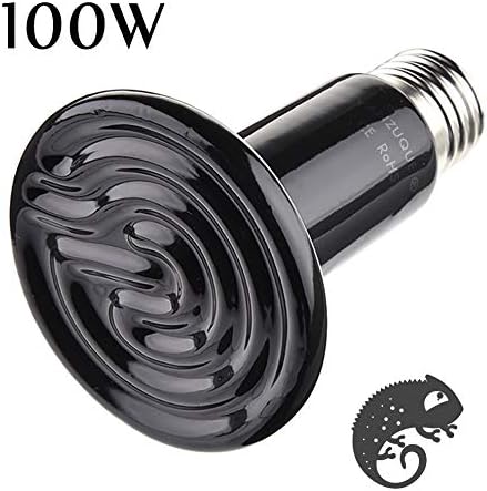 VANZUQUE 100W AC220V-240V Reptile pet appliances Flat-Type Infrared Ceramic Heat lamp,Non-Light Terrarium Heat Lamp for Pets,Reptiles,Amphibians,Poultry - Image 3