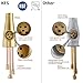 KES Titanium Gold Kitchen Commercial Sink Faucet with Pull Down Sprayer cUPC NSF Pull Out Faucet Single Lever High Arc BRASS, L6915BLF-PG