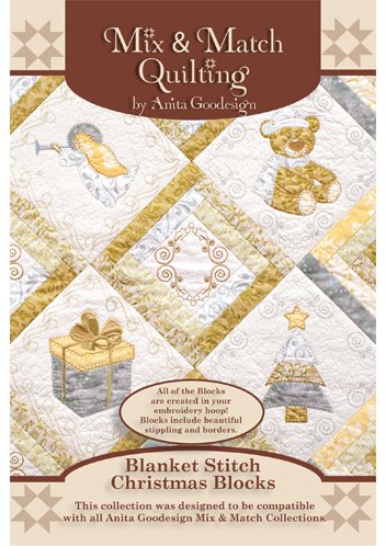 Anita Goodesign - Blanket Stitch Christmas Blocks ~ Mix and Match Quilting
