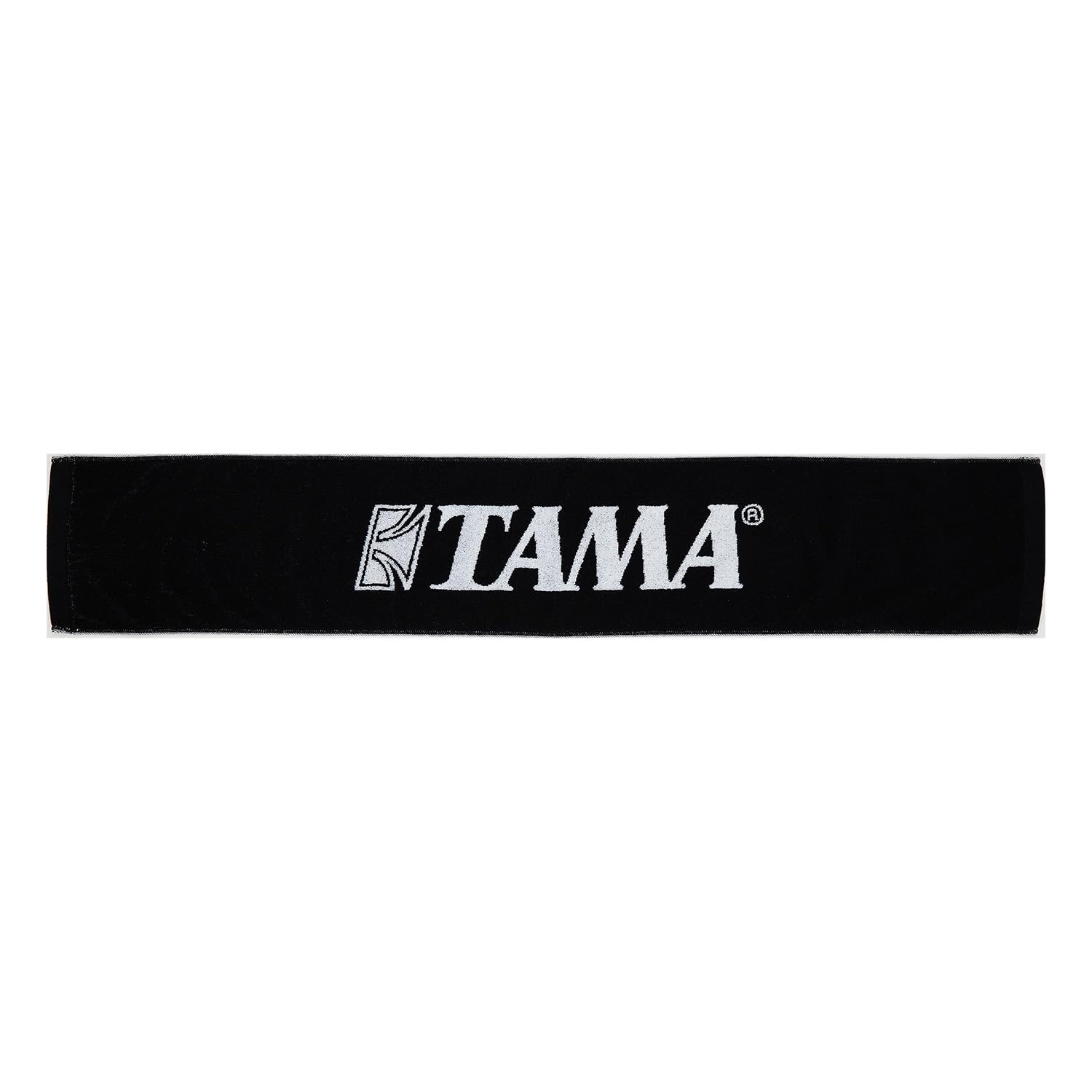 TAMA Hand Towel with White Logo - Black 100% Cotton 110 cm Long and 20 cm Wide (TTWL001)