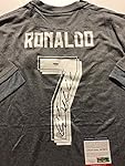 Autographed/Signed Cristiano Ronaldo Real Madrid Grey Soccer Futbol Jersey PSA/DNA COA