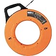 Klein Tools 50376 150-Foot Fish Tape, High-Flex Polyester, 3 Strand Braided Wire Puller Electrical Fish Tape with Non-Conductive Tip