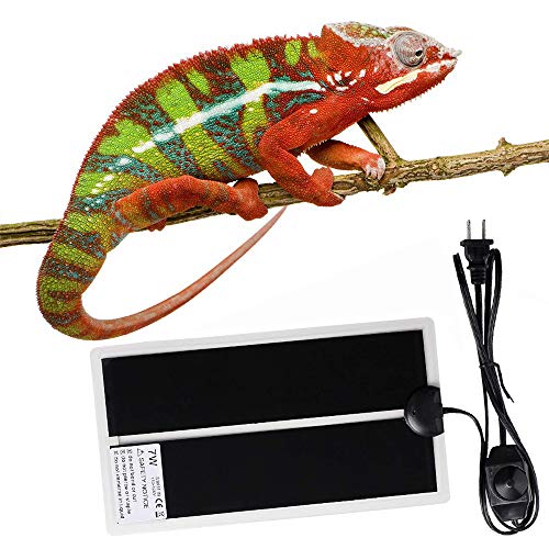 ATian Reptile Heating Pad, Reptile Tank Warmer with Temperature Controller Pet Heat Mats 7W