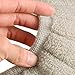 Tatuo Bathroom Soft Thicker Warmer Toilet Seat Cover Pads Stretchable Washable Cloth Toilet Seat Cushion (Brown)