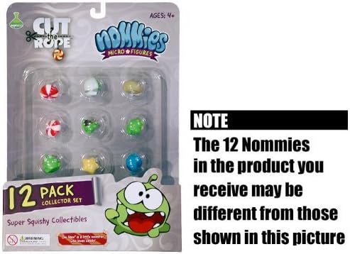 Cut The Rope Nommies Collectible Micro-Figures (1 Pack of 12 Nommies) by Cut the Rope, Zeptolab