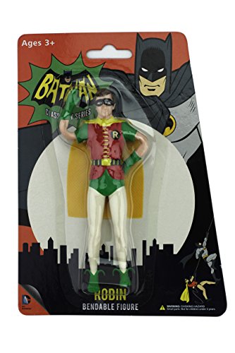 NJ Croce Batman Classic TV Series Robin Bendable Figure