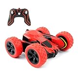 Trippix RC Stunt Cars, 4WD 2.4Ghz 1/28 Remote Control Off Road Toy Car, Double Sided 360° Rotatable Flippable High Speed Vehicle Toy for Kids, Teens & Adult