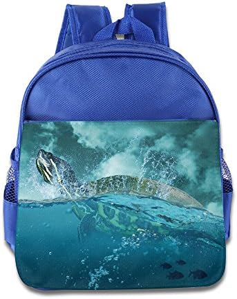 Alexander Sea Turtle Pattern Kid's Canvas Shoulder Backpack Schoolbag Bag