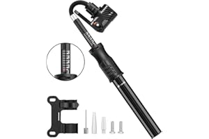 Portable Bike Pump, Diyife Aluminum Alloy Bicycle Pump, Fit Presta and Schrader,Bike Tire Pump with Freeze and Bend Resistant