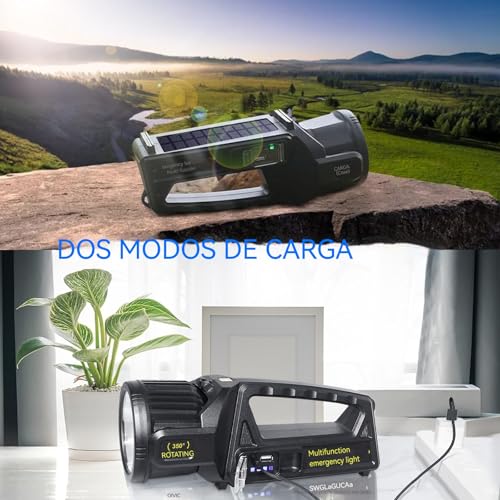 LETOUR High Power LED Flashlights, 350000LM Rechargeable LED Flashlight 9 Modes Powerful Flashlights High Power Rechargeable Flashlight Light Emergency Home for Camping