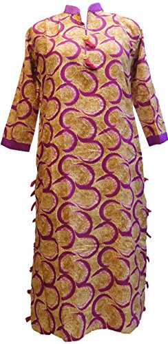 Smsaree Stylish & Designer Premium Quality Cotton Kurti Cotton Kurti For Women (Yellow) - Thumbnail 3