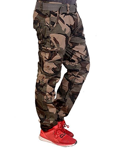 krystle men's cotton army cargo pant