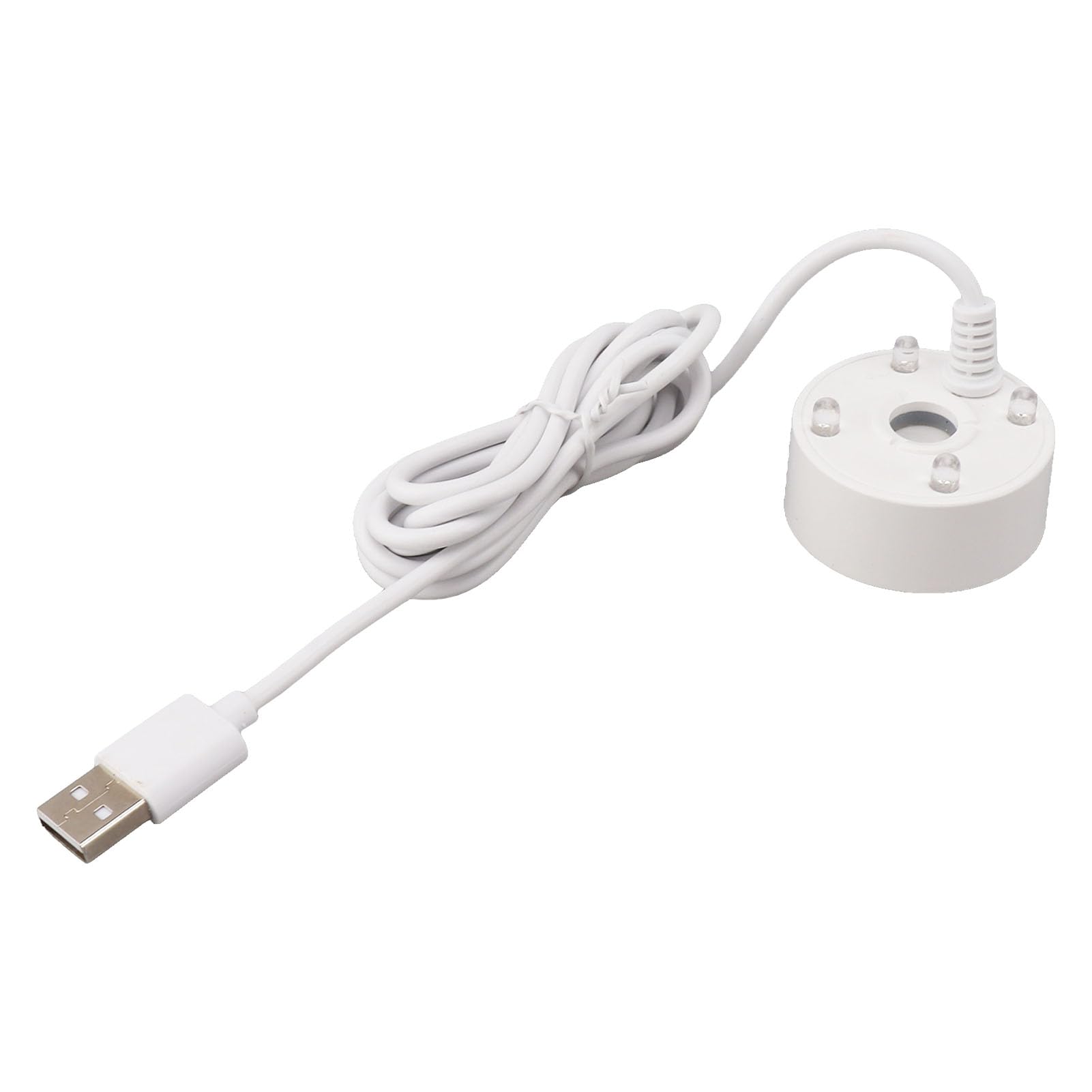 Bewinner Mist Maker, USB Mist Maker with RGB LED Lights, Ultrasonic Fogger for Ponds, Wigwams, Fish Tanks, No Heat Eco Friendly Mist Maker, Easy To Operate, 5V (White)