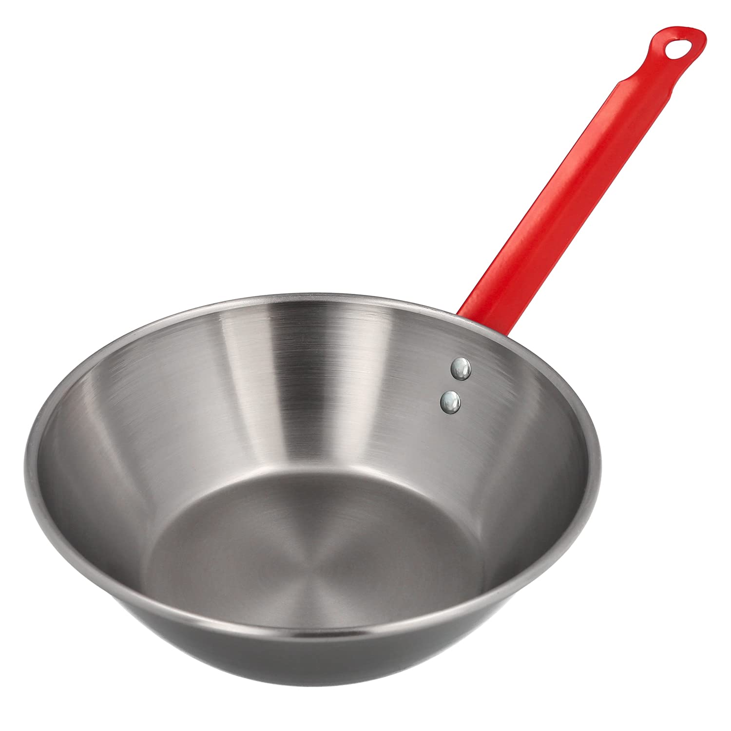La Ideal_Polished Steel Deep Pan with One Handle, 22 cm
