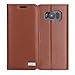 FYY [Genuine Leather Wallet Case for Samsung Galaxy S8+ Plus 2017, Handmade Flip Folio Wallet Case with Kickstand Card Slots Magnetic Closure for Samsung Galaxy S8+ Plus 2017 Dark Brown