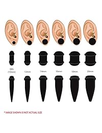 BodyJ4You 24PC Big Gauges Kit Ear Stretching 00G-20mm Multicolor Acrylic Tapers Plugs Piercing Set