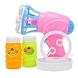 Avando Bubble Gun Shooter Bubble Blaster Birthday Gift Bubble Shooter Kids 2 Bubble Solution Boys Girls