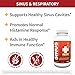Redd Remedies, Adult Sinus Support, Respiratory and Immune Health Formula, 72 Vegan Capsules