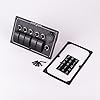 Iztoss-Waterproof-5-Gang-Aluminum-LED-Rocker-Switch-Panel-Power-Socket-Marine-Boat